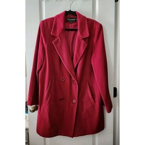 Forecaster‎ Boston Jacket  Womens  Coat Lambswool Blend Red Size 10